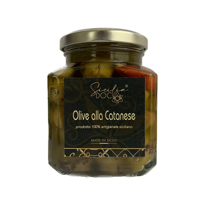 Olives vertes à la catanaise 280g